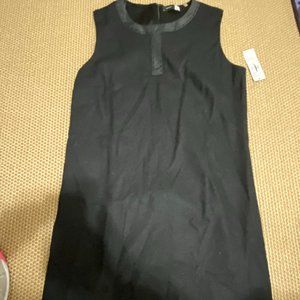 Signature Saks Fifth Avenue Black Wool Sleeveless Classic Dress- Size 12